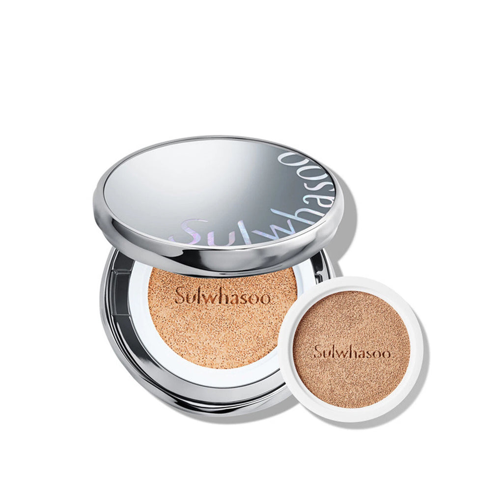 Sulwhasoo Perfecting Cushion Foundation 15g + Refill 15g, SPF50+ PA+++, Long-Lasting Hydrating Cushion Makeup, K-Beauty